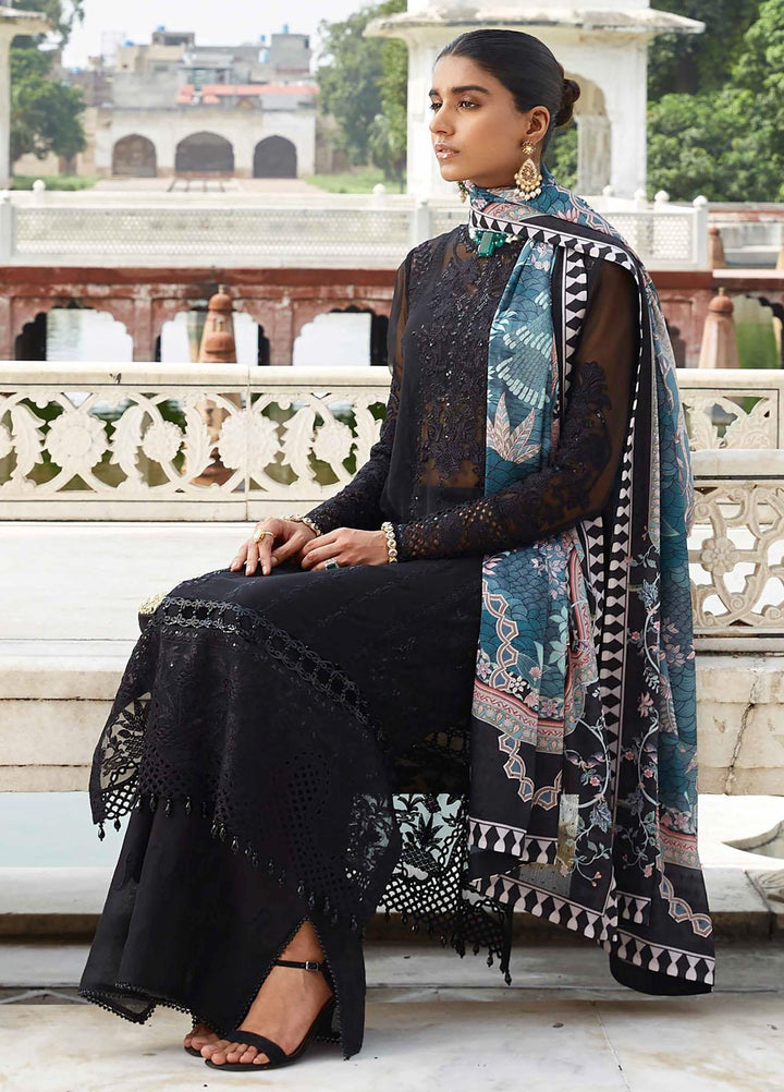 Taaruf By Seran Embroidered Chiffon Suits Unstitched 4 Piece SRN23TF D-06 Farah - Luxury Formal Collection