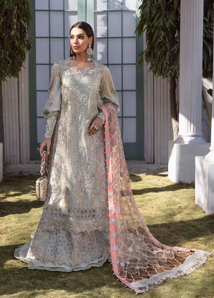 Tabassum Mughal Embroidered Organza Suits Unstitched 3 Piece TM23WD 01 Lustrous Soul - Wedding Collection