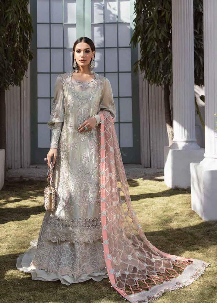 Tabassum Mughal Embroidered Organza Suits Unstitched 3 Piece TM23WD 01 Lustrous Soul - Wedding Collection