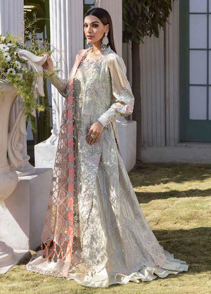 Tabassum Mughal Embroidered Organza Suits Unstitched 3 Piece TM23WD 01 Lustrous Soul - Wedding Collection