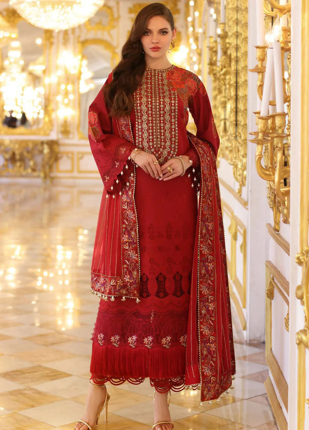 Tabeer by Charizma Embroidered Lawn Suit Unstitched 3 Piece CR25T CT5-02 - Summer Collection
