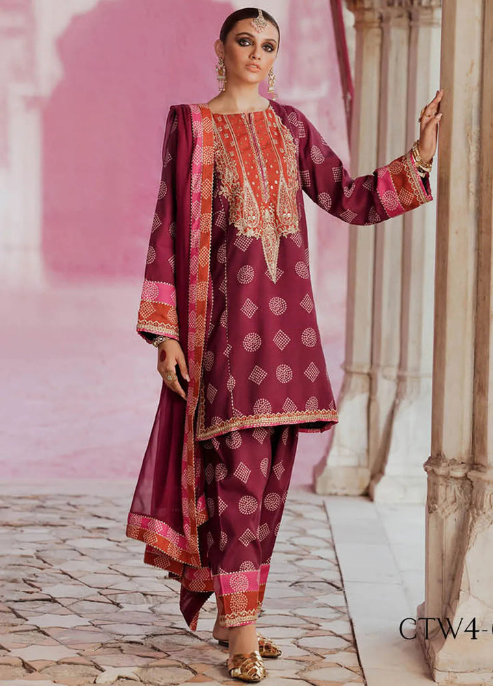 Tabeer by Charizma Embroidered Silk Suits Unstitched 3 Piece CRZ24T CTW4-02 - Formal Collection