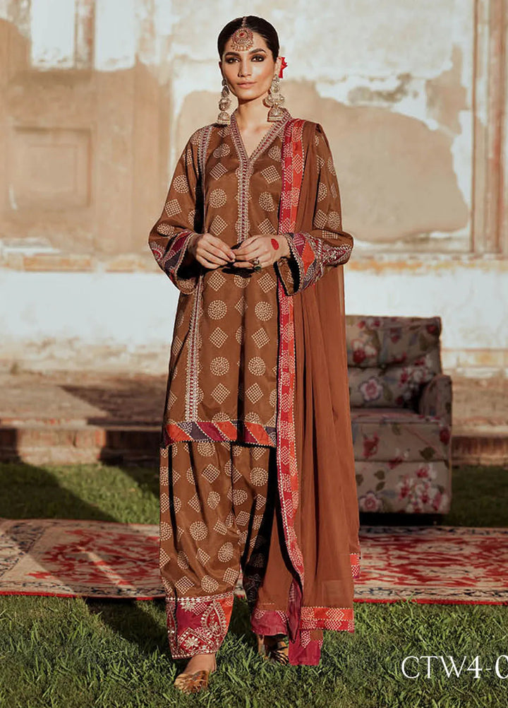 Tabeer by Charizma Embroidered Silk Suits Unstitched 3 Piece CRZ24T CTW4-04 - Formal Collection