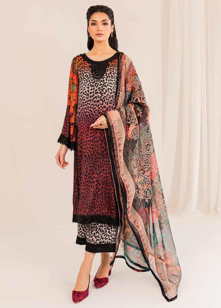 Tabeer By Charizma Embroidered Silk Suits Unstitched 3 Piece CRZ23TS CTW-01 - Winter Collection