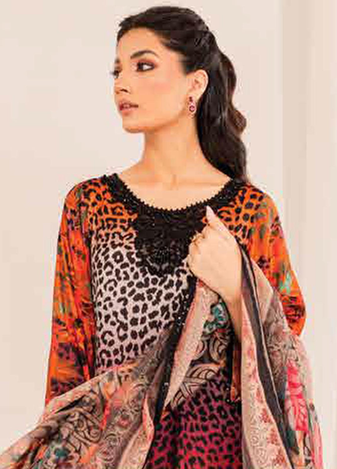 Tabeer By Charizma Embroidered Silk Suits Unstitched 3 Piece CRZ23TS CTW-01 - Winter Collection