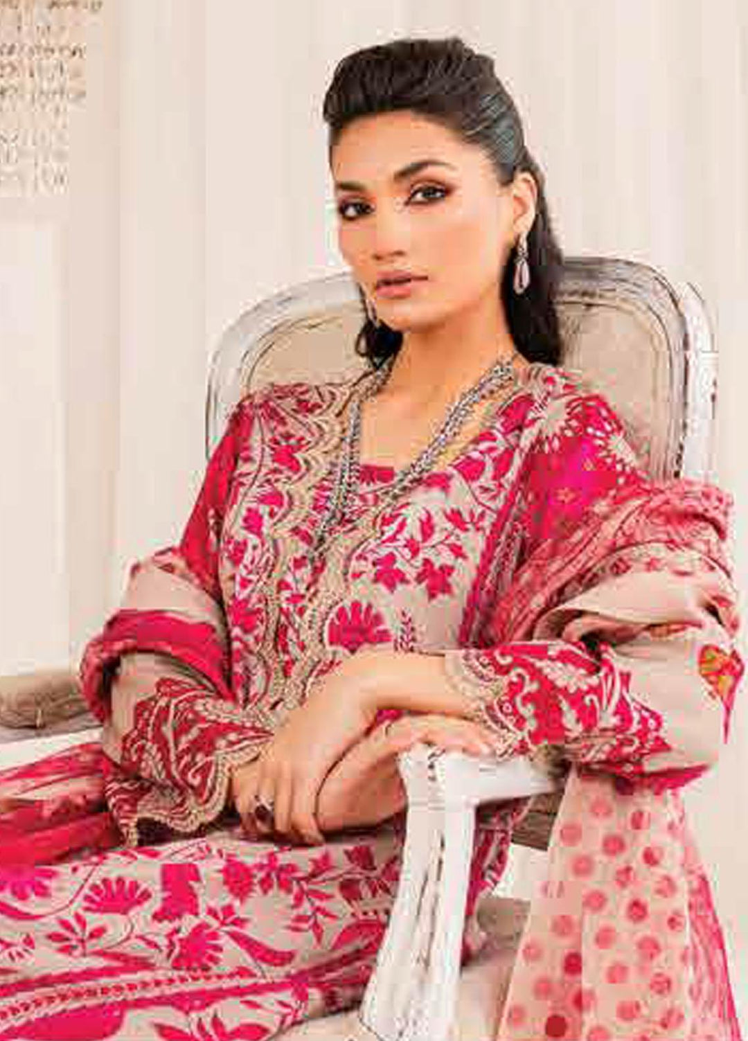 Tabeer By Charizma Embroidered Silk Suits Unstitched 3 Piece CRZ23TS CTW-04 - Winter Collection