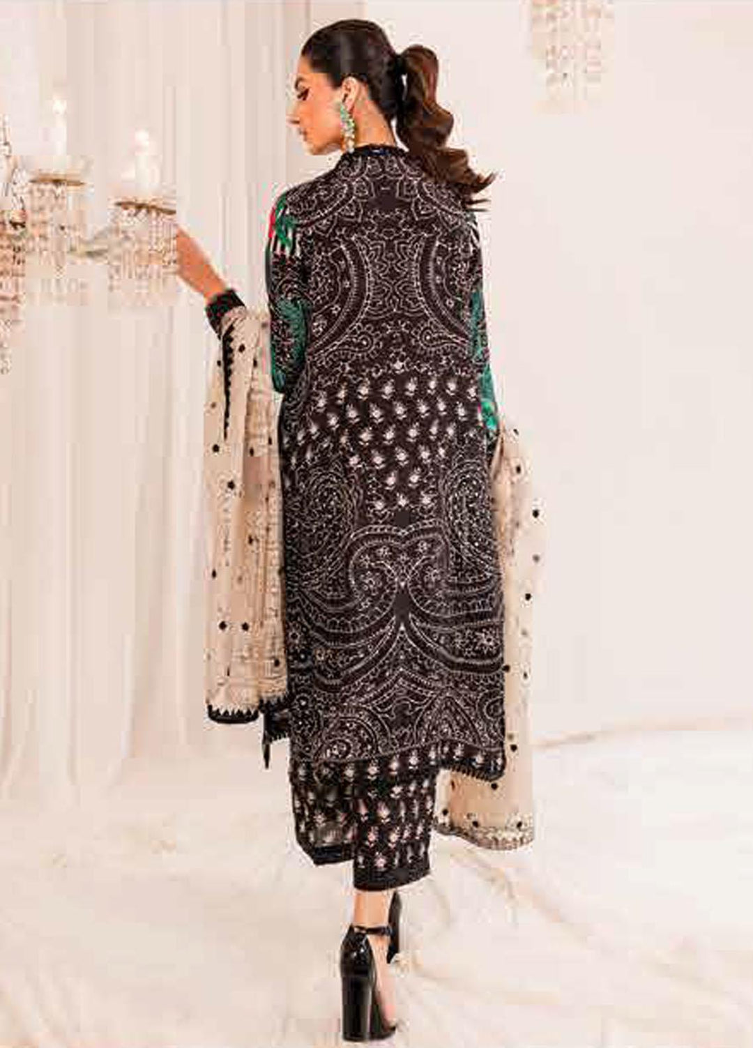 Tabeer By Charizma Embroidered Silk Suits Unstitched 3 Piece CRZ23TS CTW-05 - Winter Collection