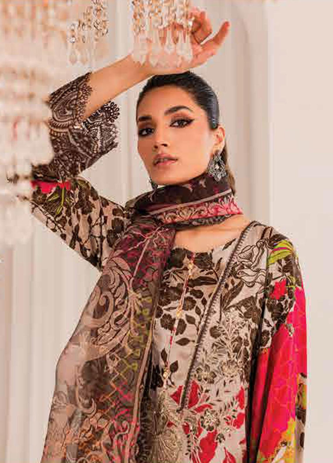 Tabeer By Charizma Embroidered Silk Suits Unstitched 3 Piece CRZ23TS CTW-07 - Winter Collection