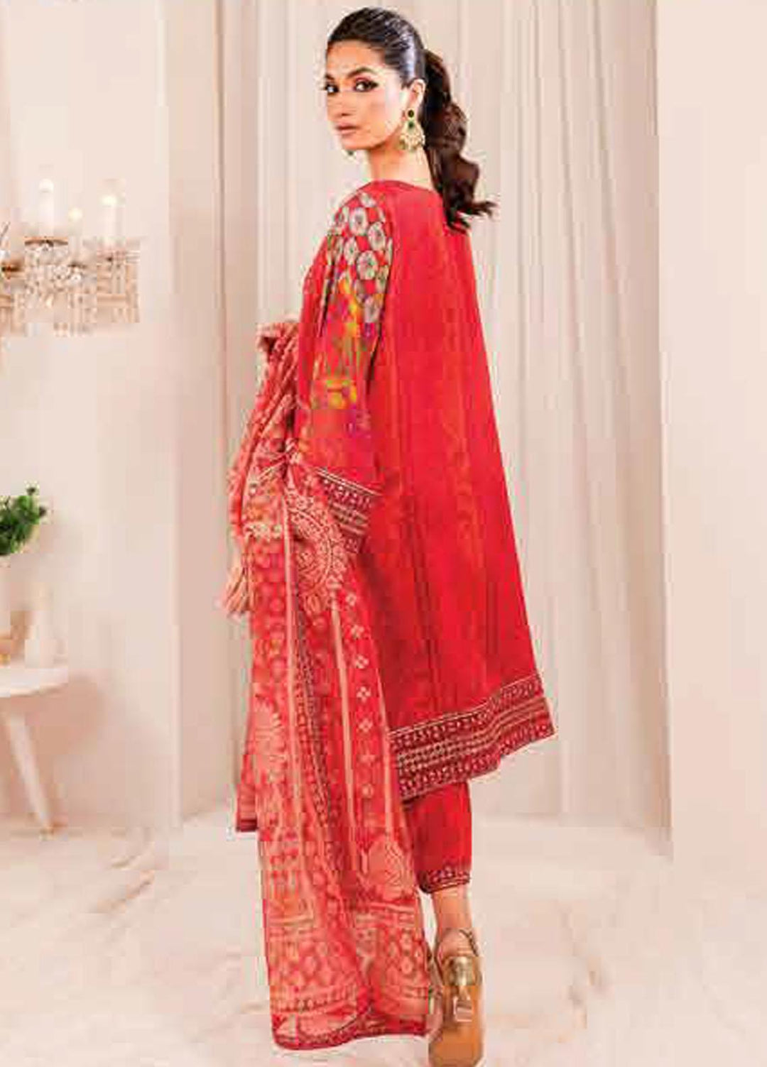 Tabeer By Charizma Embroidered Silk Suits Unstitched 3 Piece CRZ23TS CTW-08 - Winter Collection