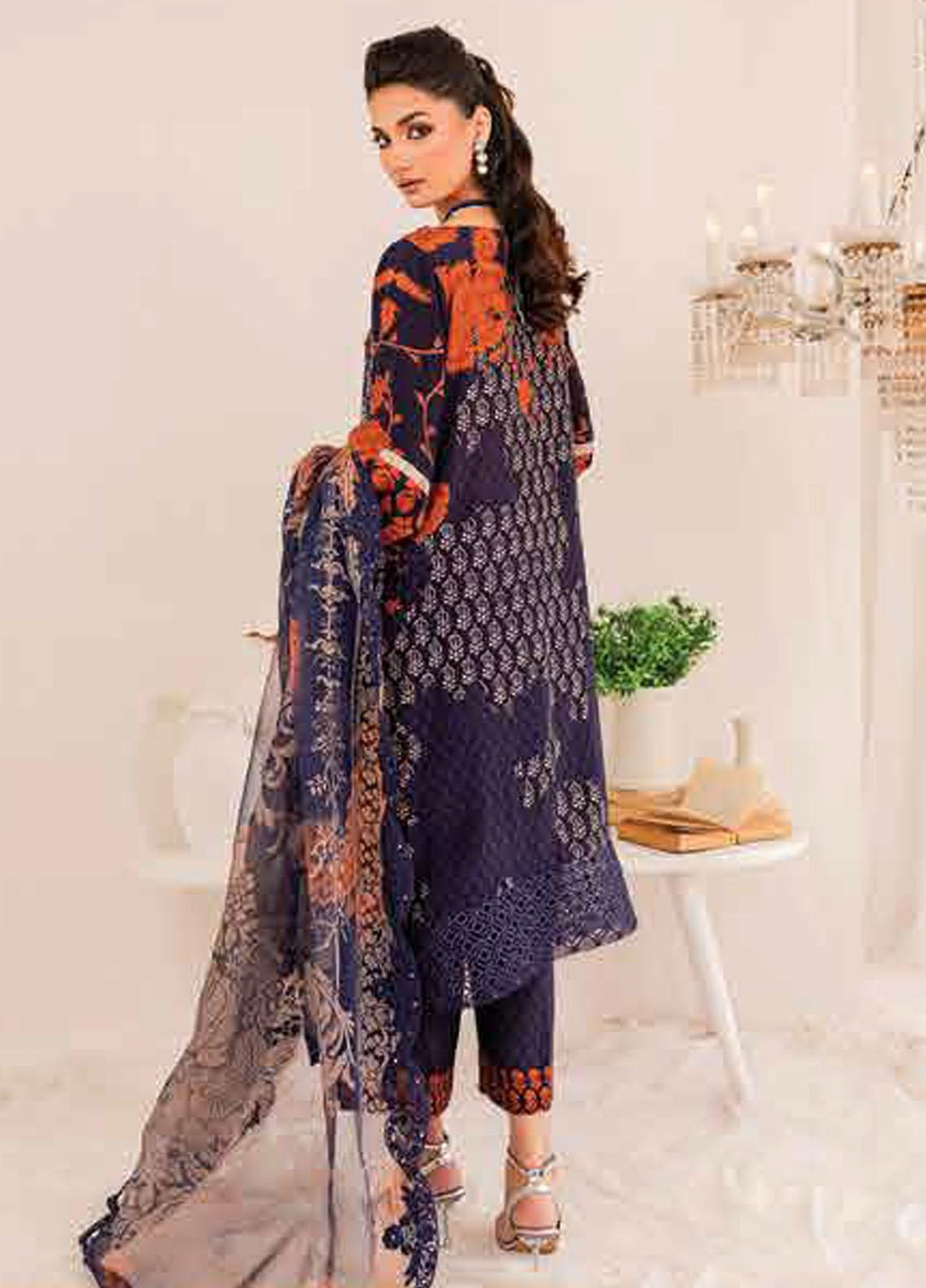 Tabeer By Charizma Embroidered Silk Suits Unstitched 3 Piece CRZ23TS CTW-09 - Winter Collection