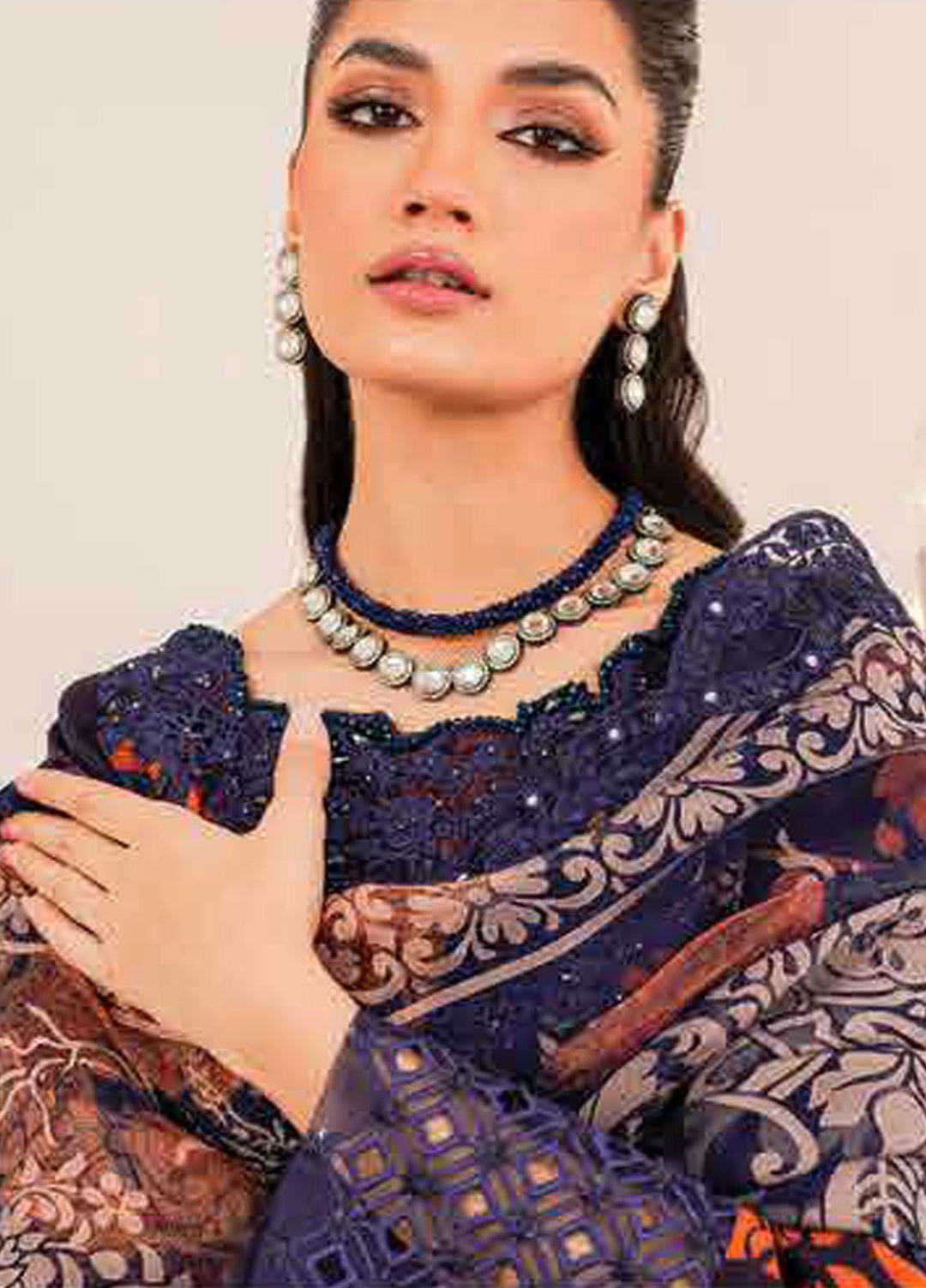 Tabeer By Charizma Embroidered Silk Suits Unstitched 3 Piece CRZ23TS CTW-09 - Winter Collection