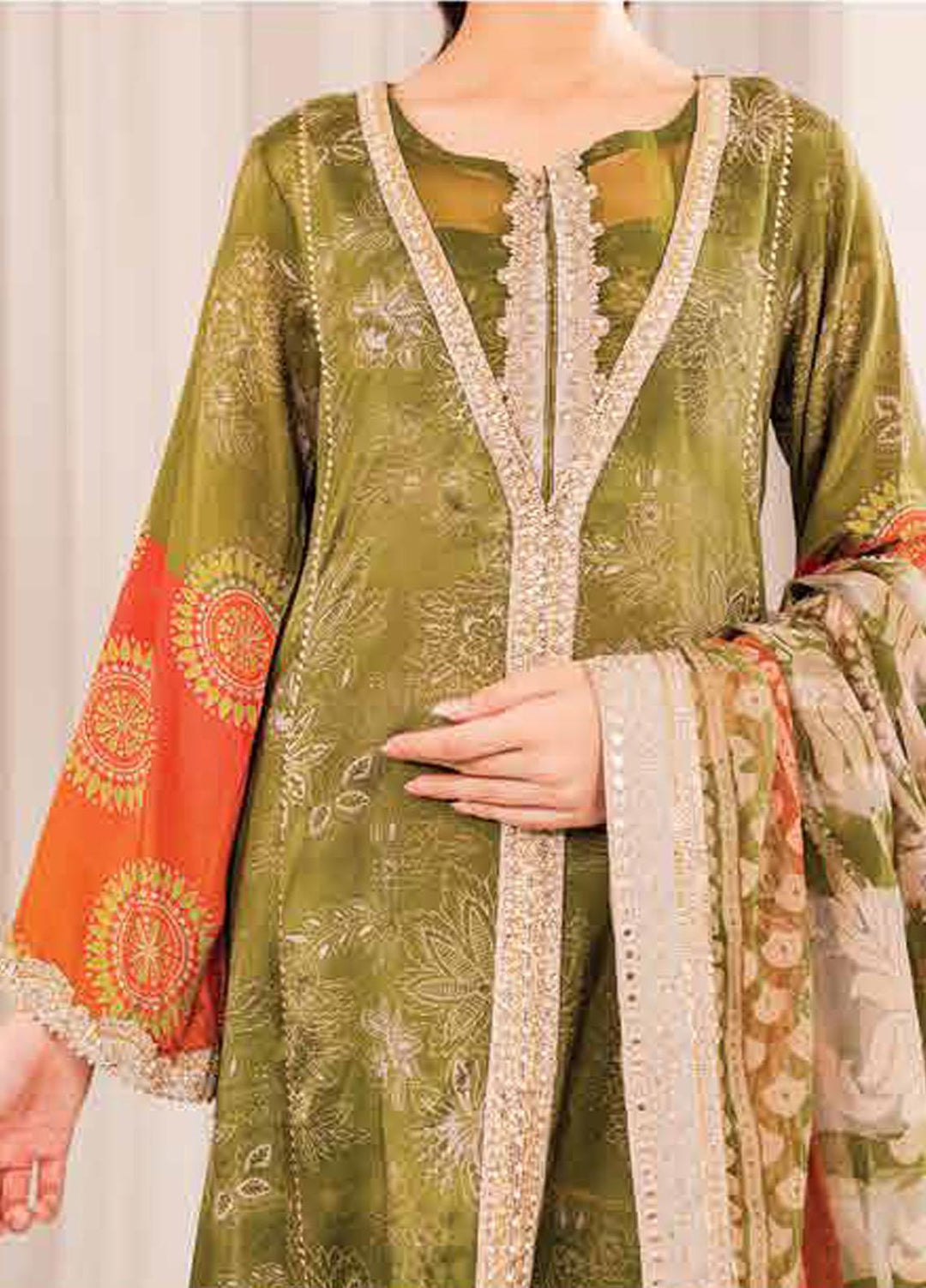 Tabeer By Charizma Embroidered Silk Suits Unstitched 3 Piece CRZ23TS CTW-10 - Winter Collection
