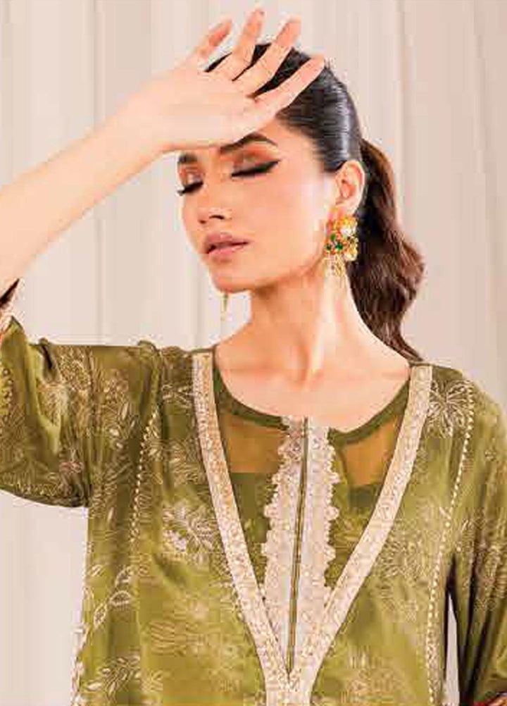 Tabeer By Charizma Embroidered Silk Suits Unstitched 3 Piece CRZ23TS CTW-10 - Winter Collection