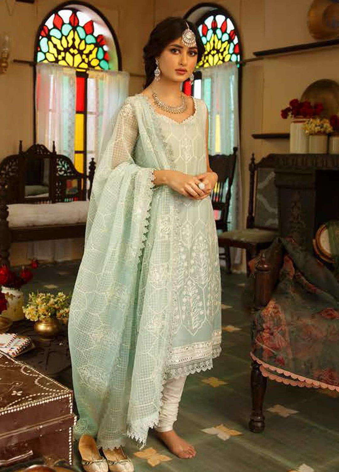 Tabeer by Cross Stitch Embroidered Lawn Suits Unstitched 3 Piece CS21T 06-JASPER SHADOW - Summer Collection