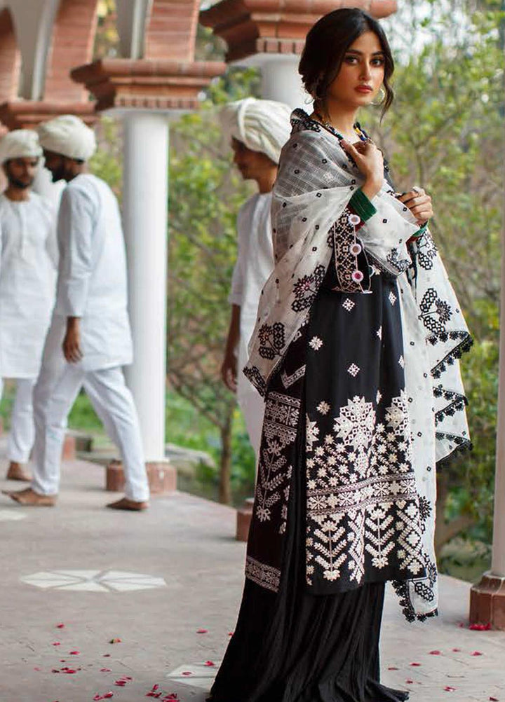 Tabeer by Cross Stitch Embroidered Lawn Suits Unstitched 3 Piece CS21T 09-PROZE BLACK - Summer Collection