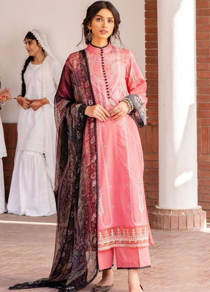 Tabeer by Cross Stitch Embroidered Lawn Suits Unstitched 3 Piece CS21T 22-VERMILLION BLISS - Summer Collection