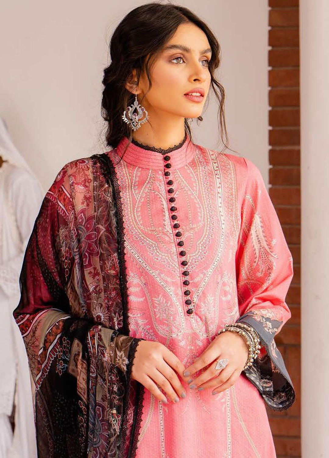 Tabeer by Cross Stitch Embroidered Lawn Suits Unstitched 3 Piece CS21T 22-VERMILLION BLISS - Summer Collection