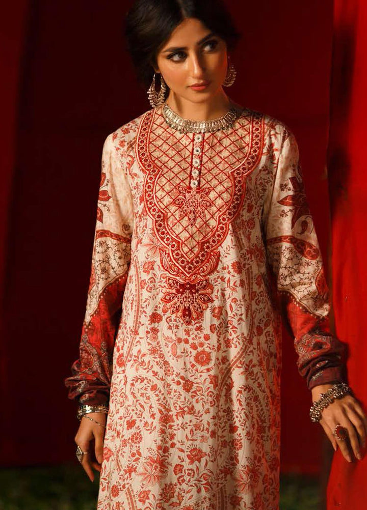 Tabeer by Cross Stitch Embroidered Lawn Suits Unstitched 2 Piece CS21T 24-GLIDED STITCH - Summer Collection