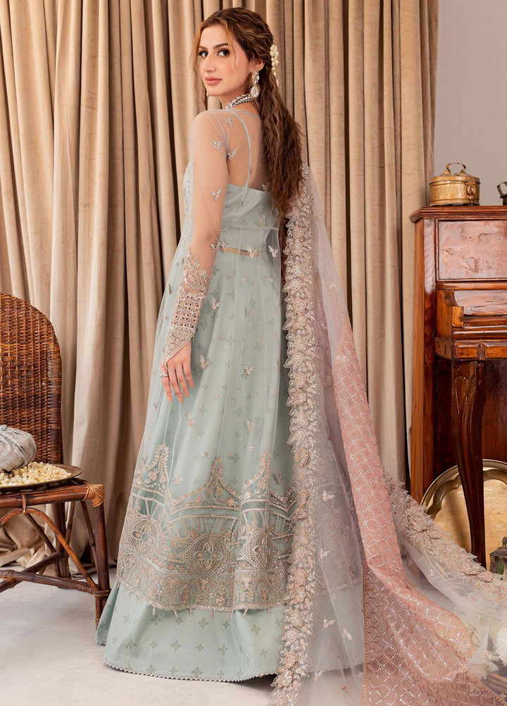 Tabeer By Farasha Embroidered Net Suits Unstitched 4 Piece FSH23TB D-03 Camilla - Wedding Collection