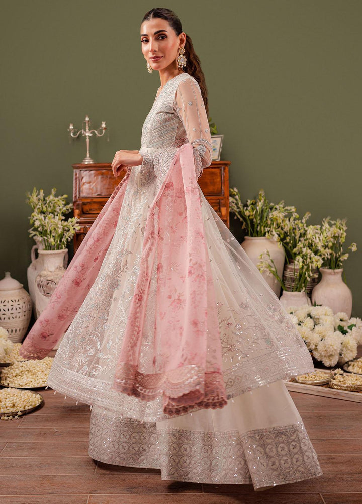 Tabeer By Farasha Embroidered Net Suits Unstitched 3 Piece FSH23TB D-06 Isabel - Wedding Collection