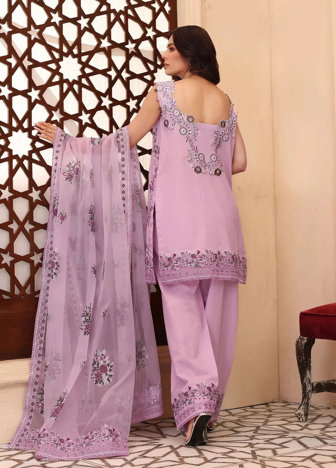 Tabeer by Mariam Malik London Pret Embroidered Lawn 3 Piece Suit Lylah