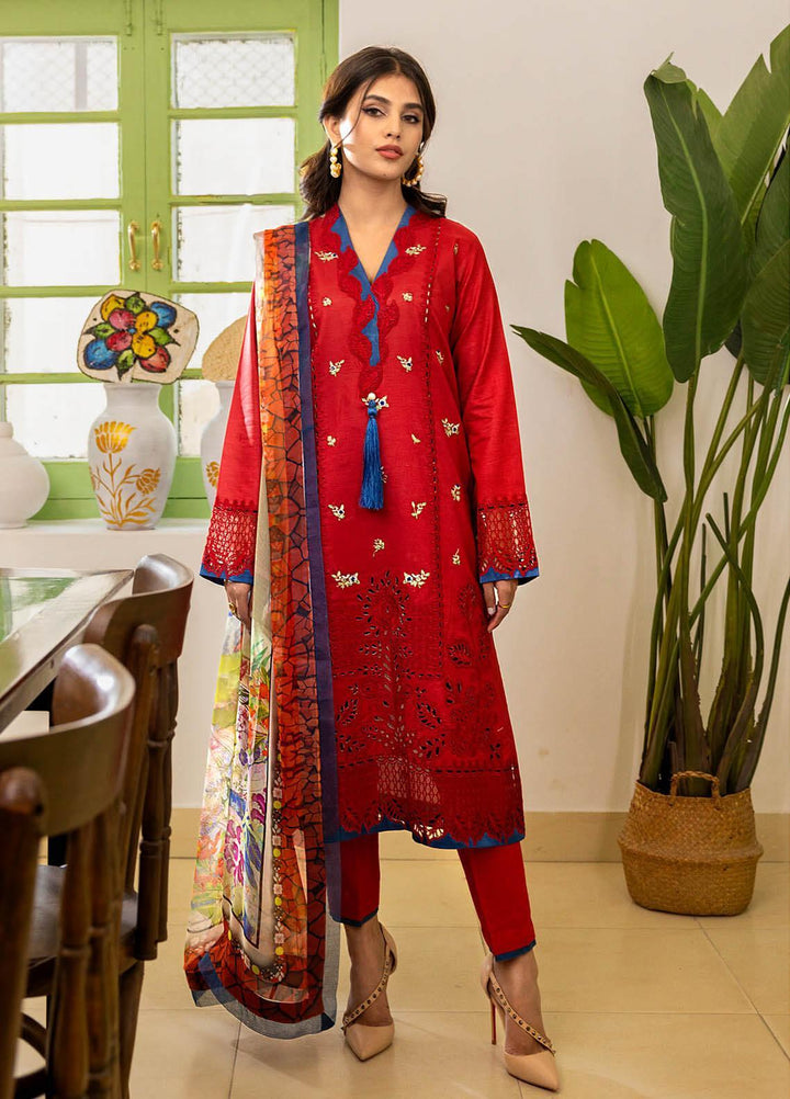 Tabeer By Roheenaz Embroidered Lawn Suits Unstitched 3 Piece RNZ23T RNZ23-01-B Shiza - Summer Collection