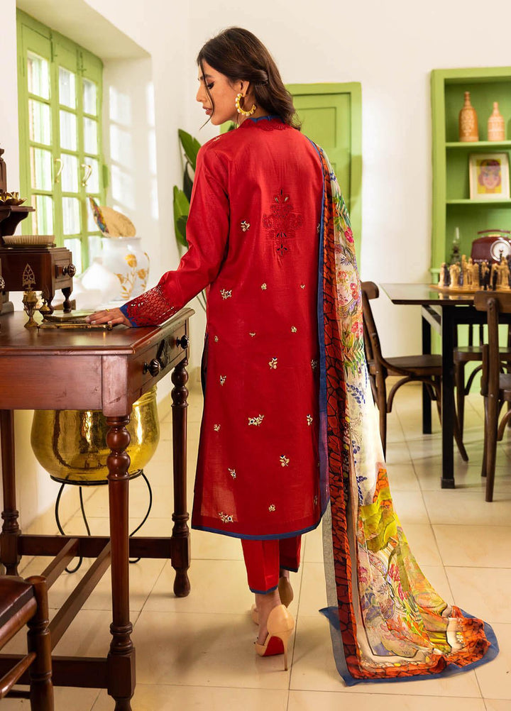Tabeer By Roheenaz Embroidered Lawn Suits Unstitched 3 Piece RNZ23T RNZ23-01-B Shiza - Summer Collection