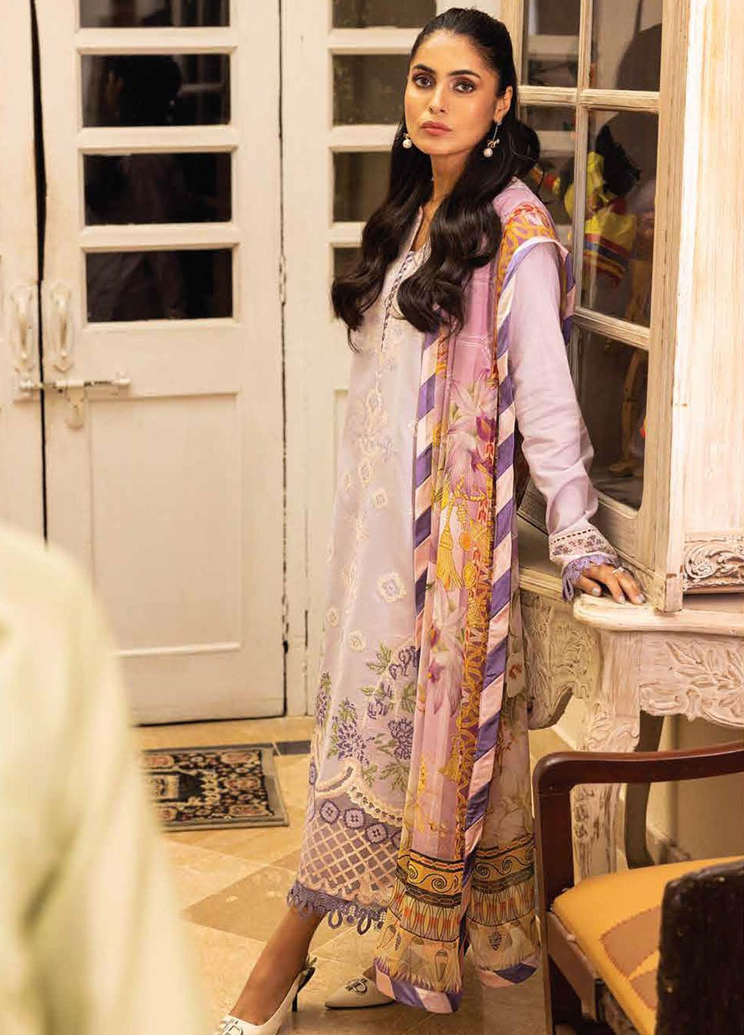 Tabeer By Roheenaz Embroidered Lawn Suits Unstitched 3 Piece RNZ23T RNZ23-02-A Natalia - Summer Collection