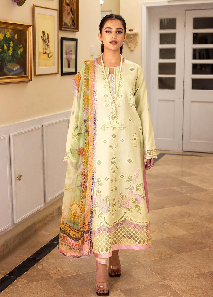 Tabeer By Roheenaz Embroidered Lawn Suits Unstitched 3 Piece RNZ23T RNZ23-02-B Celina - Summer Collection