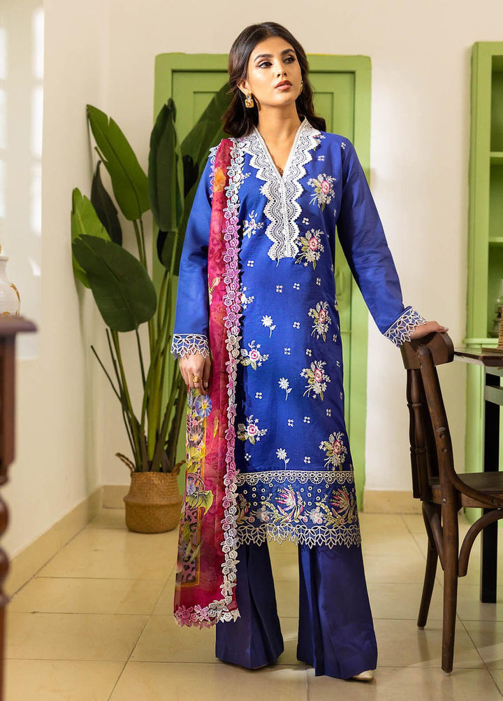 Tabeer By Roheenaz Embroidered Lawn Suits Unstitched 3 Piece RNZ23T RNZ23-03-A Sonya - Summer Collection