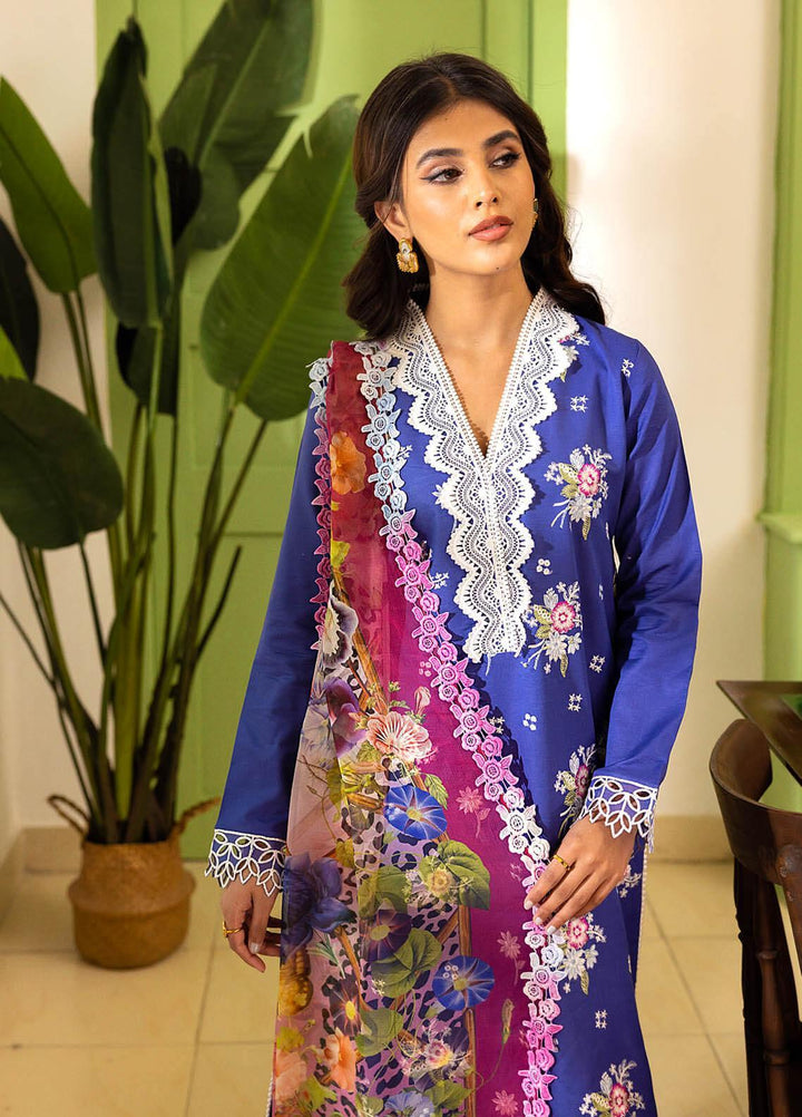 Tabeer By Roheenaz Embroidered Lawn Suits Unstitched 3 Piece RNZ23T RNZ23-03-A Sonya - Summer Collection