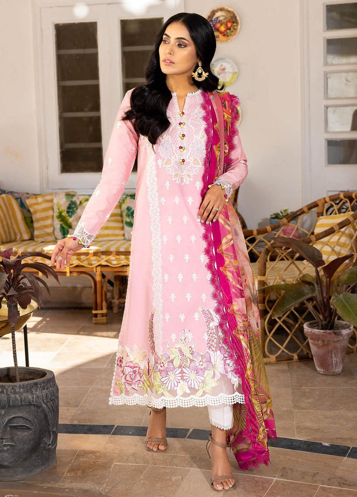 Tabeer By Roheenaz Embroidered Lawn Suits Unstitched 3 Piece RNZ23T RNZ23-04-B Malaeka - Summer Collection