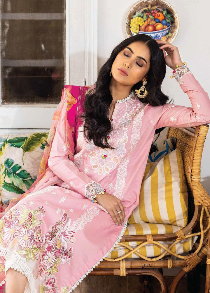 Tabeer By Roheenaz Embroidered Lawn Suits Unstitched 3 Piece RNZ23T RNZ23-04-B Malaeka - Summer Collection