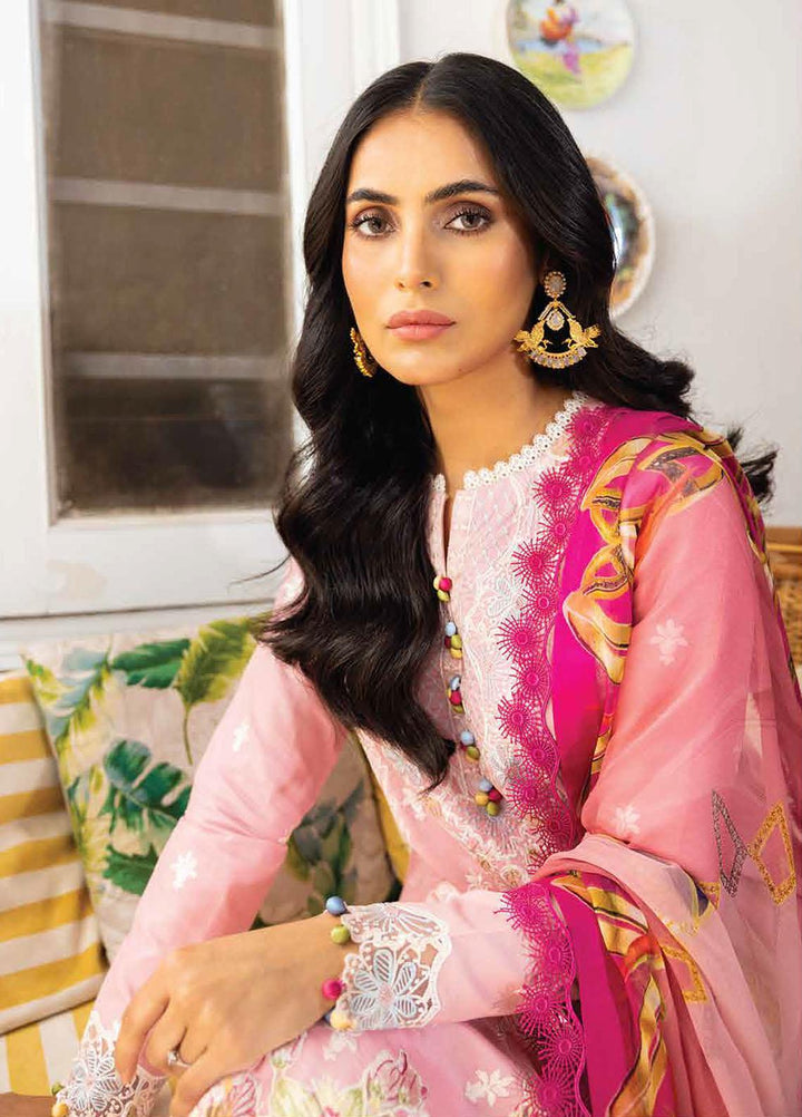 Tabeer By Roheenaz Embroidered Lawn Suits Unstitched 3 Piece RNZ23T RNZ23-04-B Malaeka - Summer Collection