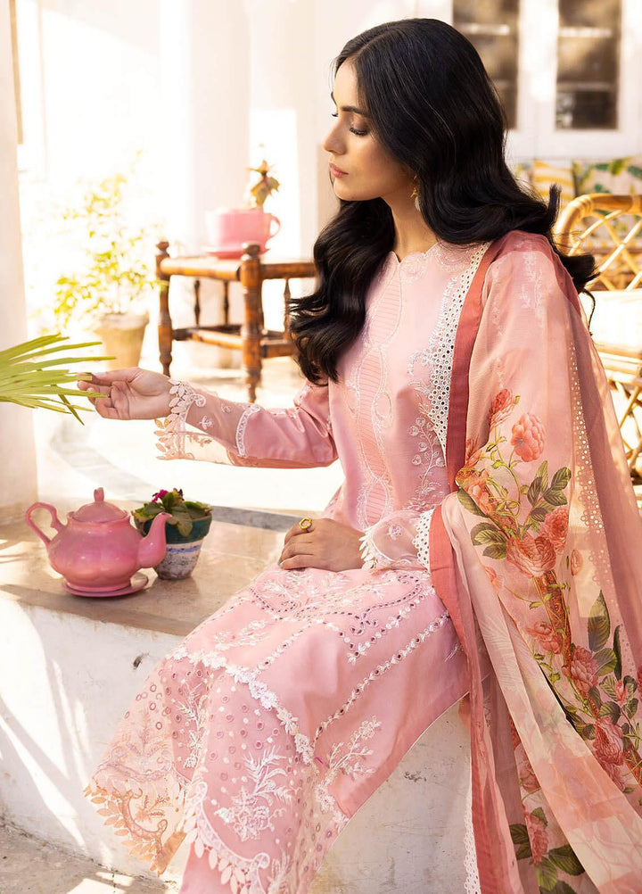 Tabeer By Roheenaz Embroidered Lawn Suits Unstitched 3 Piece RNZ23T RNZ23-05-B Shama - Summer Collection