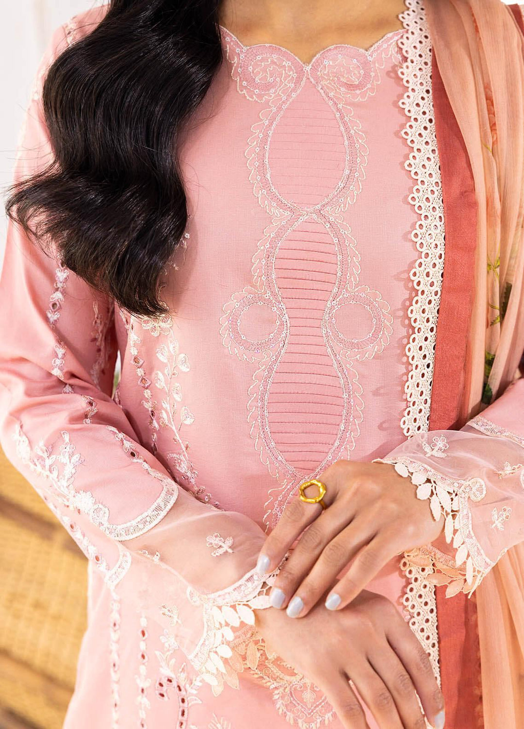 Tabeer By Roheenaz Embroidered Lawn Suits Unstitched 3 Piece RNZ23T RNZ23-05-B Shama - Summer Collection