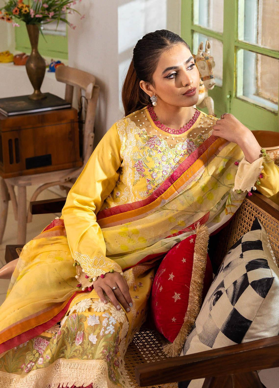 Tabeer By Roheenaz Embroidered Lawn Suits Unstitched 3 Piece RNZ23T RNZ23-06-A Kiran - Summer Collection