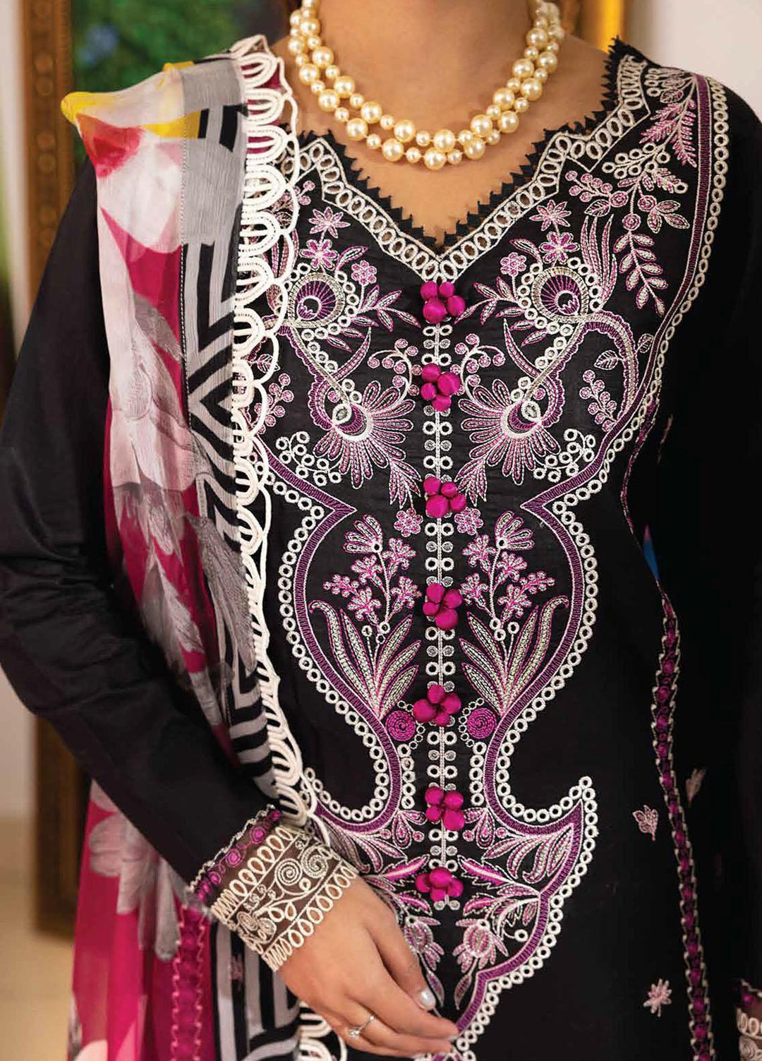 Tabeer By Roheenaz Embroidered Lawn Suits Unstitched 3 Piece RNZ23T RNZ23-08-B Rani - Summer Collection