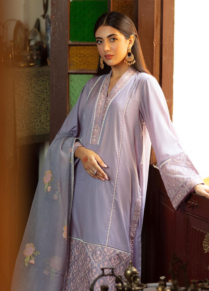 Shanyera Ready to Wear Embroidered Lawn 3 Piece Suit SHN22TB C4 - Lilac Muse