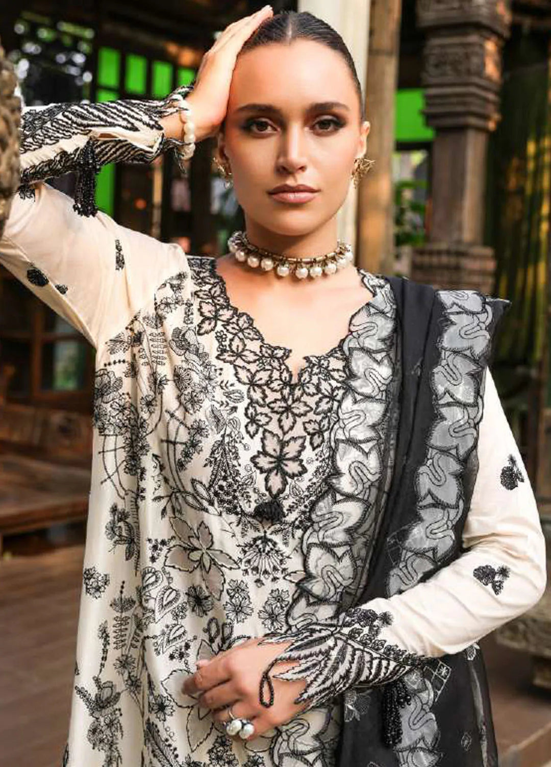 Tabeer Embroidered Lawn Suit Unstitched 3 Piece TBR24L D-01 - Summer Collection