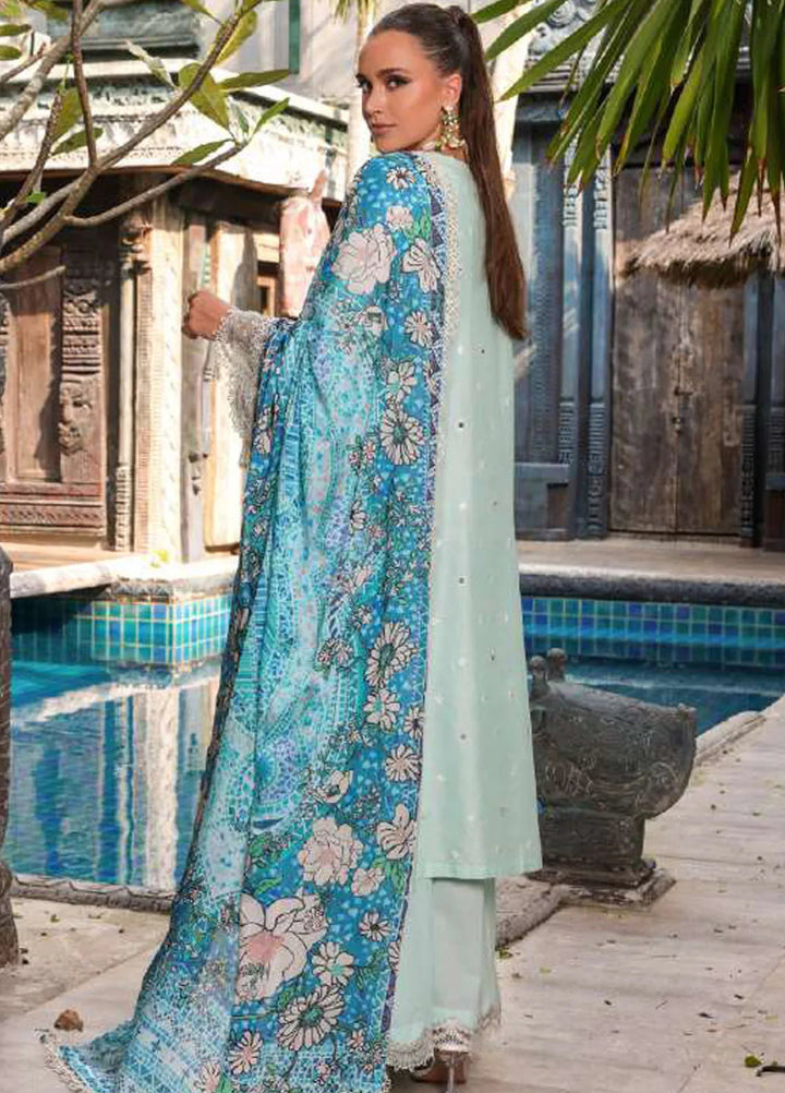Tabeer Embroidered Lawn Suit Unstitched 3 Piece TBR24L D-02 - Summer Collection