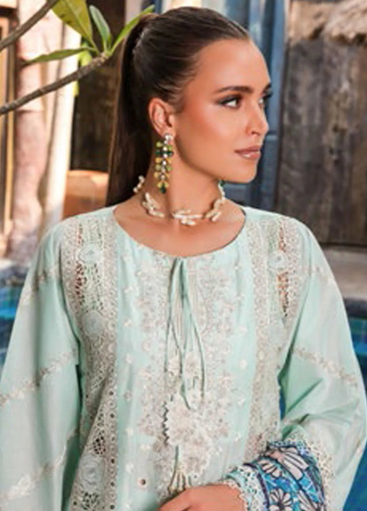 Tabeer Embroidered Lawn Suit Unstitched 3 Piece TBR24L D-02 - Summer Collection