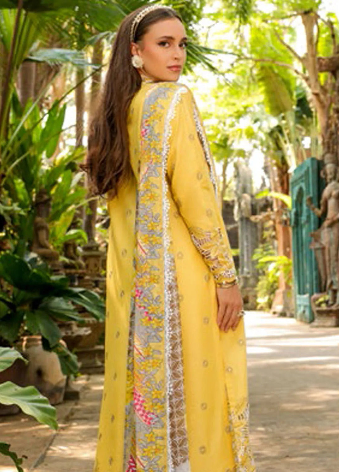 Tabeer Embroidered Lawn Suit Unstitched 3 Piece TBR24L D-06 - Summer Collection