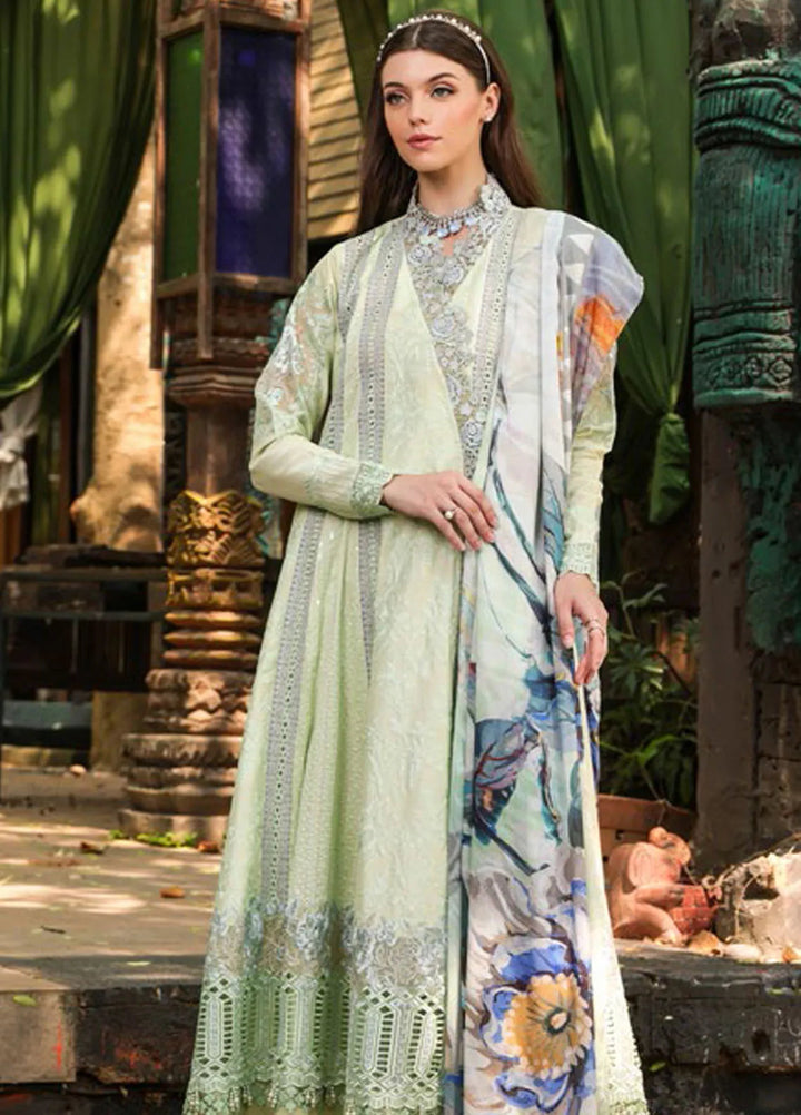 Tabeer Embroidered Lawn Suit Unstitched 3 Piece TBR24L D-07 - Summer Collection