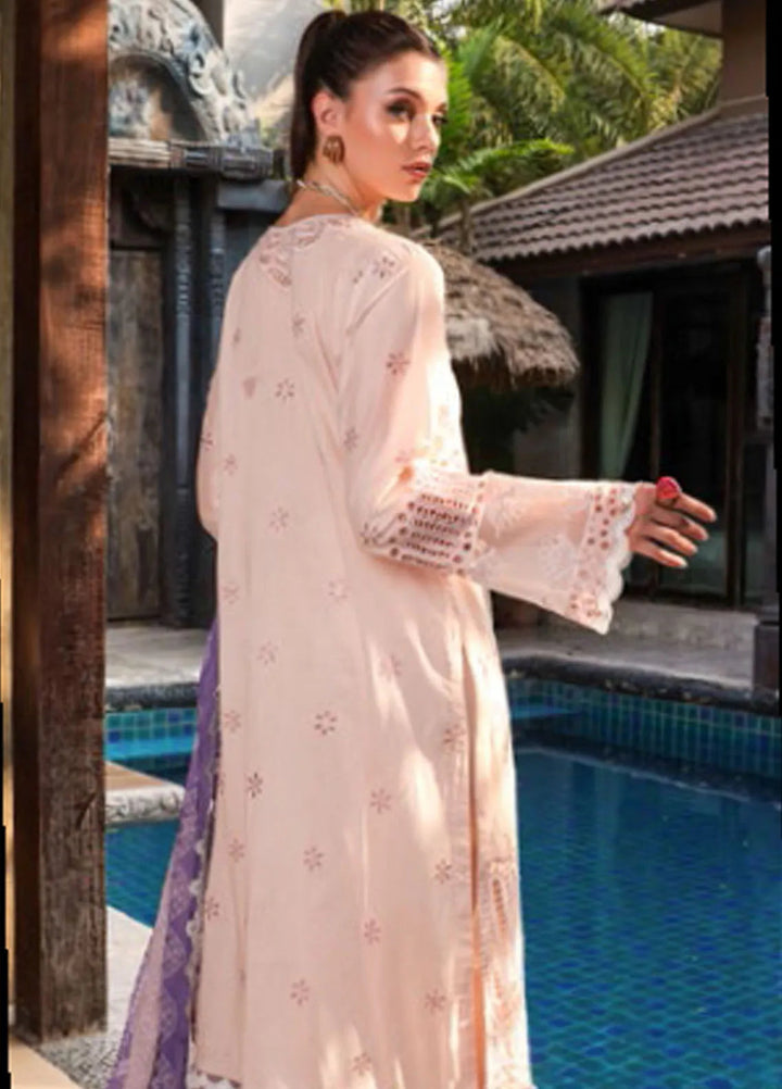 Tabeer Embroidered Lawn Suit Unstitched 3 Piece TBR24L D-08 - Summer Collection