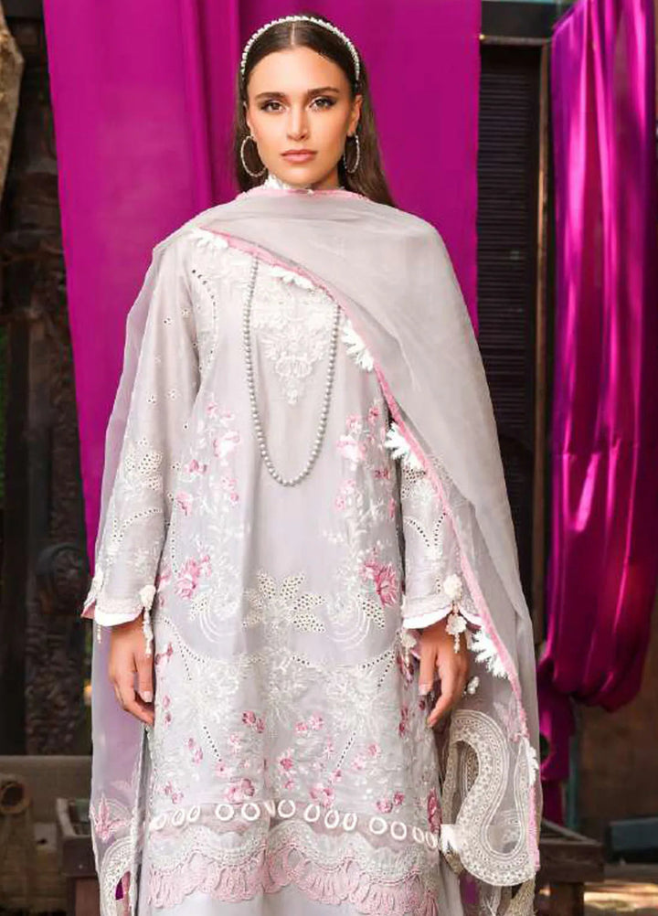 Tabeer Embroidered Lawn Suit Unstitched 3 Piece TBR24L D-09 - Summer Collection