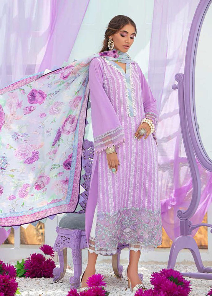 Tahra by Zainab Chottani Embroidered Lawn Suits Unstitched 3 Piece TZC21E 01 Adah - Festive Collection