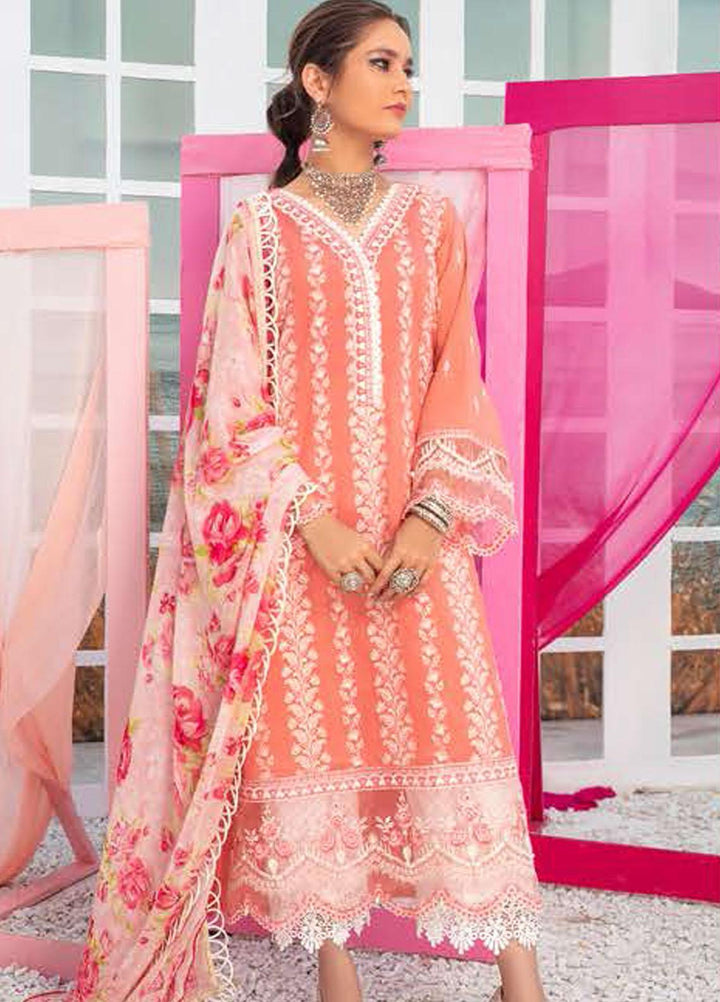 Tahra by Zainab Chottani Embroidered Lawn Suits Unstitched 3 Piece TZC21E 02 Parisa - Festive Collection