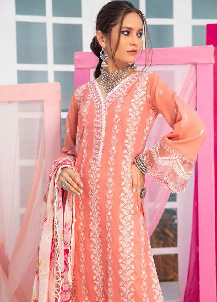 Tahra by Zainab Chottani Embroidered Lawn Suits Unstitched 3 Piece TZC21E 02 Parisa - Festive Collection