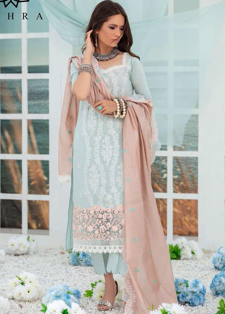 Tahra by Zainab Chottani Embroidered Lawn Suits Unstitched 3 Piece TZC21E 07 Nousha - Festive Collection